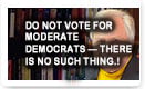Do Not Vote For Moderate Democrats — There Is No Such Thing.