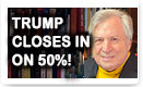 Trump Closes In On 50%